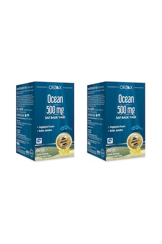 Ocean 500 MG Balık Yağı 2 x 60 Kapsül