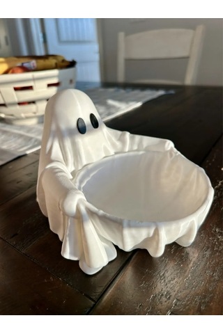 Halloween Cadılar Bayramı Dekoratif Hayalet Şekerlik Kase Dekor