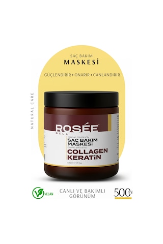 Kolajen Ve Keratin Saç Bakım Maskesi Onarıcı Repair Kolajen Saç Maskesi 500 Ml