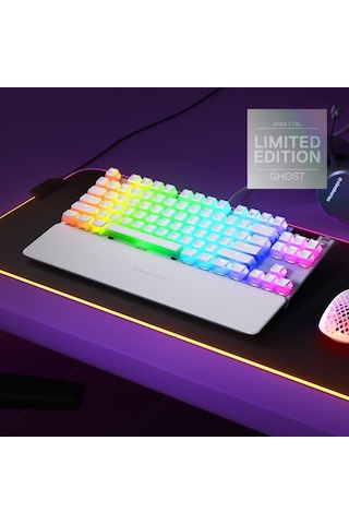 SteelSeries Apex 7 TKL Ghost Edition Mekanik Gaming Klavye US Layout