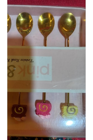 Çay Kaşık 6 Lı Gold Neşeli Altın