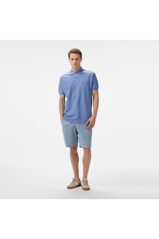 Nautica Erkek Mavi Classic Fit Polo Yaka T-shirt Düz K35000t Mavi
