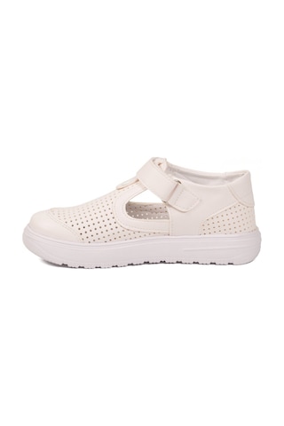 Arzen Beyaz Cırtlı Ortopedik Unisex Çocuk Sandalet Arz 3000 F