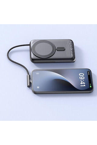 Mc-1811 10.000 Mah Manyetik Kablosuz Şarj Cihazı Dahili Type-c Ka