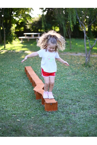 Mandu Ahşap Denge Platformu Denge Tahtası Ahşap Rengi