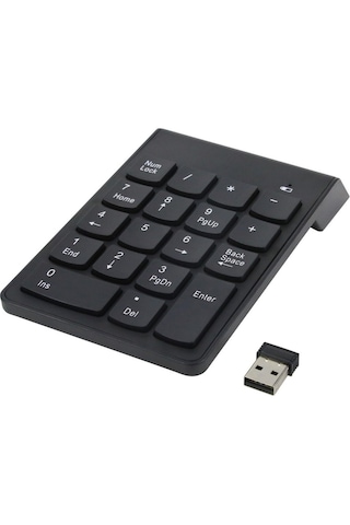 Kablosuz Numeric Keypad 18 Tuşlu Sayısal Klavye Numpad