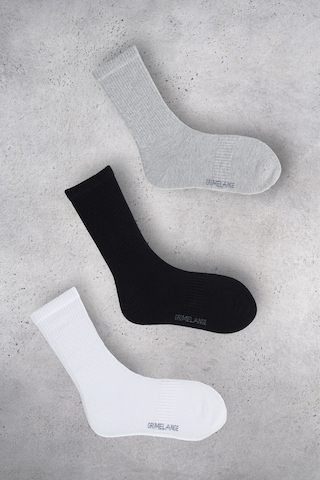 ELANOR Kadın Organik Pamuklu 3 Lü Paket Çok Renkli Çorap