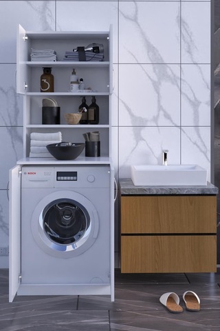Dekorfim DF03101B Çamaşır Makinesi Dolabı Banyo Dolabı