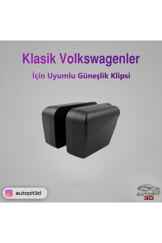 Klasik Volkswagenler İçin Güneşlik Klipsi