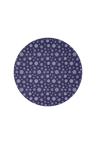 Noel Desenli 47 İnç Yuvarlak Flanel Battaniye, Yetişkin Ve Çocuk İçin, Yumuşak, Rahat Ve Hafif Noel Kar Yağmuru Karanlık