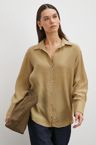 Kraşlı Gömlek Haki Haki