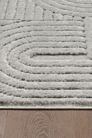 Mariesse Home Elit Bukleli Yumuşak Koridor Kesme Yolluk Dokuma Makine Halısı Yb0691b Gri