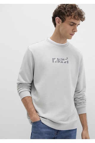 Mavi - Mavi Baskılı Gri Sweatshirt 0s10402-70075 Gri