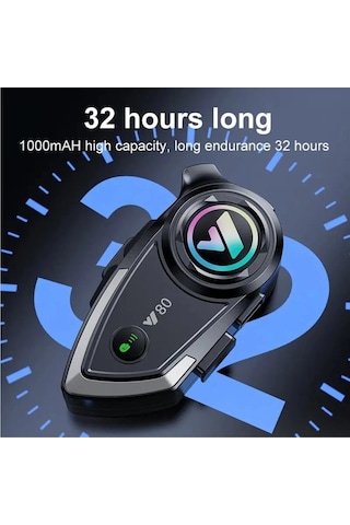 Prepare Y80 Bluetooth 5.3 Motosiklet Kulaklık
