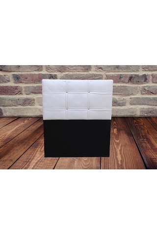 Başlık Eko 90 cm Suni Deri Beyaz Renk kapitone El yapım