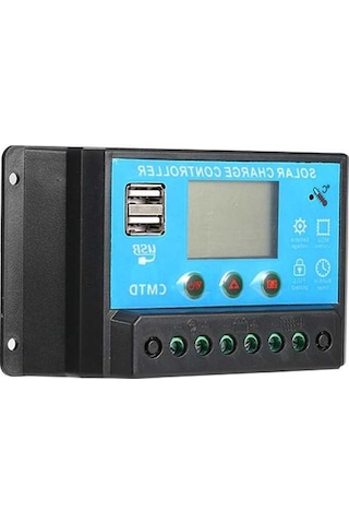 Trendooze 10a Akıllı Lcd Güneş Şarj Kontrol Cihazı, 12v/24v Otomatik Regülatör, Akıllı Yük Denetim