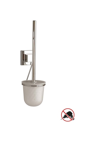 Teknotel Yapışkanlı Paslanmaz Tuvalet Fırçası Krom Ef095