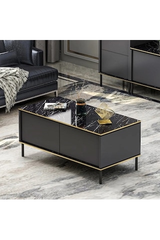 Orta Sehpa Kozan Antrasit Gold