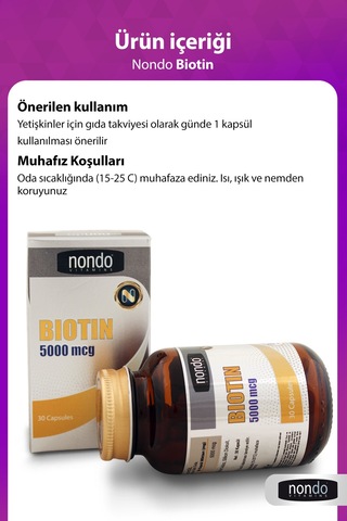 Biotin 5000 Mcg 30 Kapsül