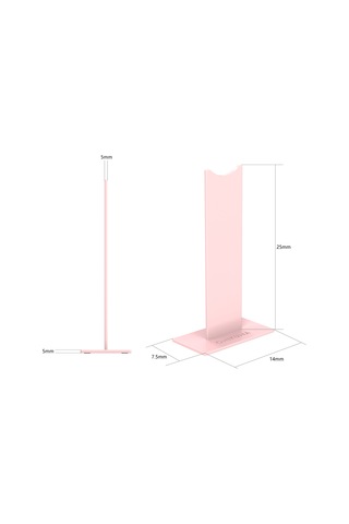 Reedark Onıkuma Kulaklık Askısı - Çıkarılabilir, Pembe Renk, Hafif Ve Taşınabilir, Bilgisayar Ve Masalar İçin