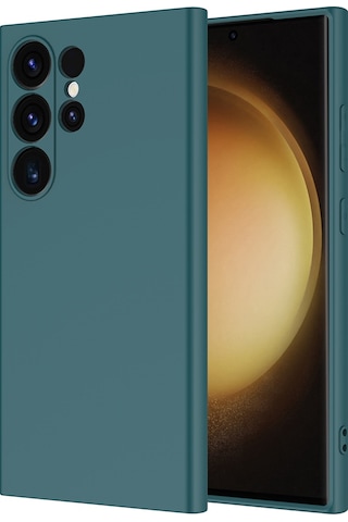 Galaxy S25 Ultra Uyumlu Kılıf Zore Mara Lansman Kapak-koyu Yeşil Koyu Yeşil