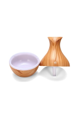 Humidifier Vazo Şekilli Ahşap Difüzör Ultrasonik Buhardanlık Oda Hava Nemlendirici