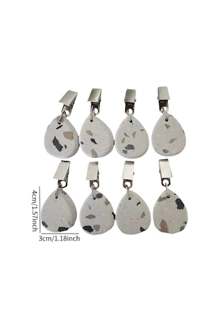 Homyl 8x Masa Örtüsü Ağırlıkları Yemek Masası Bahçe İç Çok 4 Cm