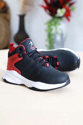 Kidessa 1470-26974 Anatomik Tabanlı Çocuk Basket Ayak Siyah Kırmızı