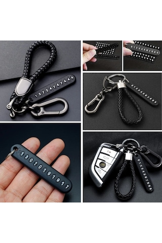 Buffer Anahtarlığa Takılabilentelefon Numarası Etiketli Numaratörlü Anahtarlık