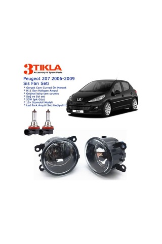 Peugeot 207 2009 Sis Farı Set Oem: 8200074008