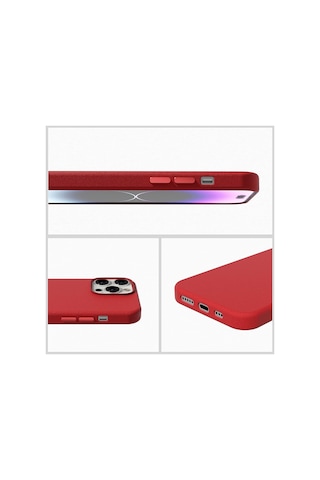 Smcase Apple Uyumlu iPhone 14 Pro Kılıf Alphines Wiriless Destekli Suni Deri