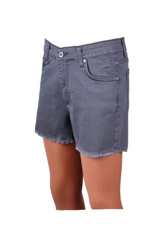 Viking'S Line Kot Şort Gri Denim Jeans 83527