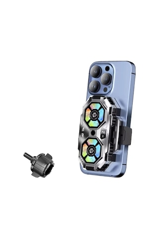 Sl22 Çift Fanlı Telefon Soğutucu Rgb Işıklı Hızlı Soğutma & Sıcaklık Göstergeli