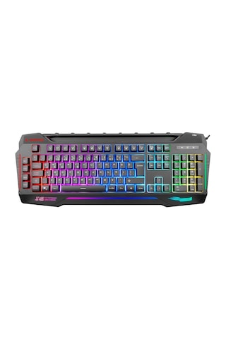 Rampage Kb-r63 Stage Makrolu Klavye Stormy Siyah Kulaklık G65 Rgb Mouse + Mousepad 4lü Oyuncu Seti Optik