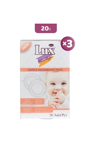 Lux Göğüs Pedi 20 Lix 3 Paket