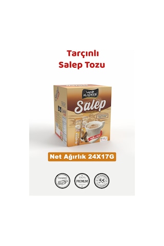 Aladeep Tarçınlı Salep Tozu Hazır Tek İçimlik Kış İçeceği 24 x 17 G
