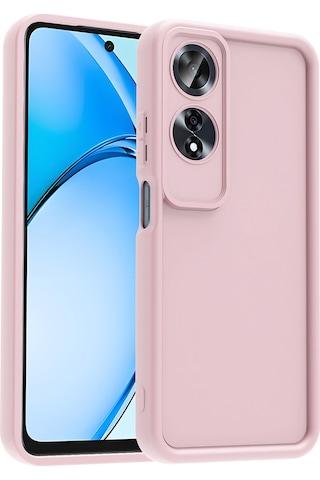 A60 Uyumlu Kılıf Kamera Korumalı Zyl Ananas Kapak - Pembe Pembe