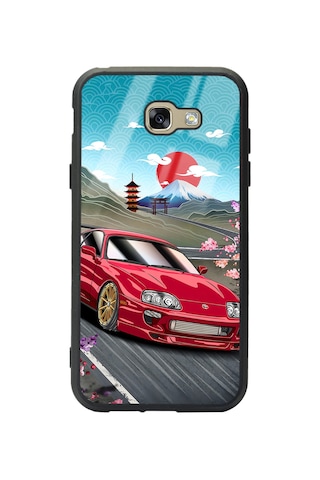 Samsung Uyumlu A7 2017 Supra Tasarımlı Glossy Telefon Kılıfı Çok Renkli