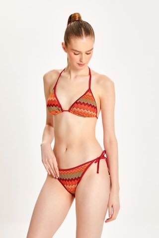 Too Salty Swimwear Kadın Bordo Dantelli Yandan Bağlamalı Üçgen Bikini Takımı 24s116st Bordo