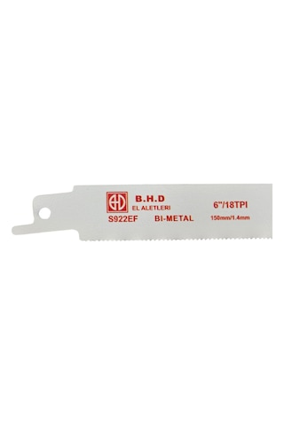Fixonic B.h.d Bhd00336 S922ef 150mm Bi-metal Metal Tilki Kuyruğu Testere Bıçağı 5'li Paket