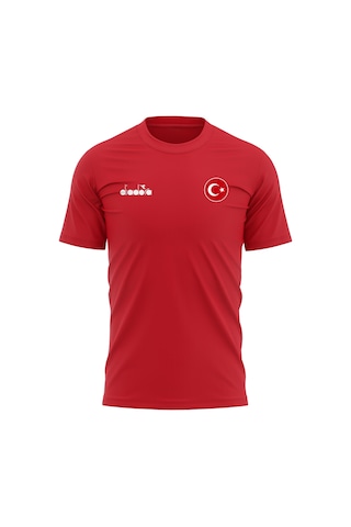 Diadora Bergamo Milli Takım Antrenman Tişört Kırmızı