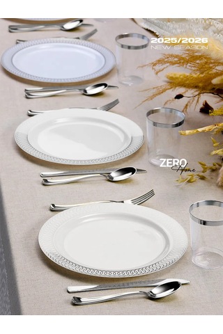 Zero Home Parti İçin Tek Kullanımlık Plastik Sofra Takımı 277592643 Diğer