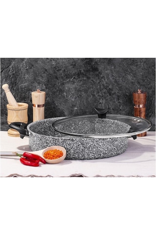 Taç Ultra Granit Basık Tencere 32Cm Tac-3466