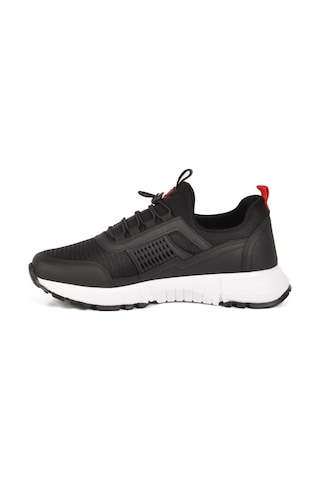 Nans 6006 G Siyah-kırmızı Fileli Kilit Bağcıklı Unisex Spor Ayakkabı Siyah - Kırmızı