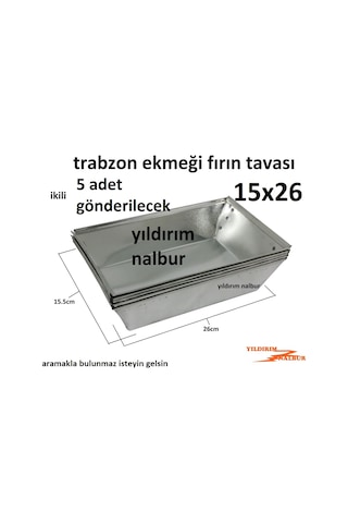 Trabzon Ekmeği 15x26 Fırın Tavası Puntalı Küçük Taş Fırın Tava