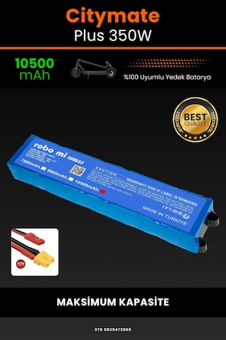 Citymate Plus 350w / 36v 10500mAh Elektrikli Scooter Bataryası
