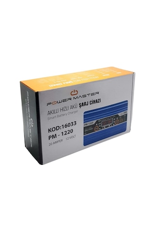 Powermaster PM-1220 12 Volt Max 20 Amper Akü Şarj Cihazı