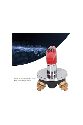 Vkemall Racing Araç Ve Botlar İçin Akü Korumalı Kesici Anahtar, 300a-1000a Akım Kapasitesi, Abs-krom Kapak, Hızlı Devre Kesme Fonksiyonu