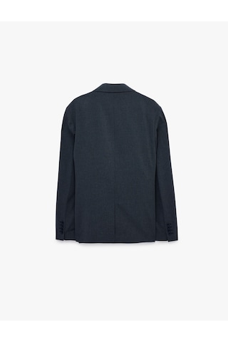 Koton Regular Fit Uzun Kollu Cepli Düğmeli Gömlek Yaka Blazer Ceket Lacivert 6sam50005nw