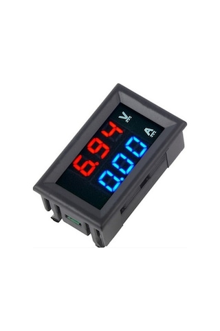 3 Adet Led Dijital Dc 0-100v 10a Voltmetre Ampermetre Paneli Test Cihazı Çift Göstergeli